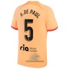 Officiële Voetbalshirt Atlético Madrid R. De Paul 5 Derde 2022-23 - Heren